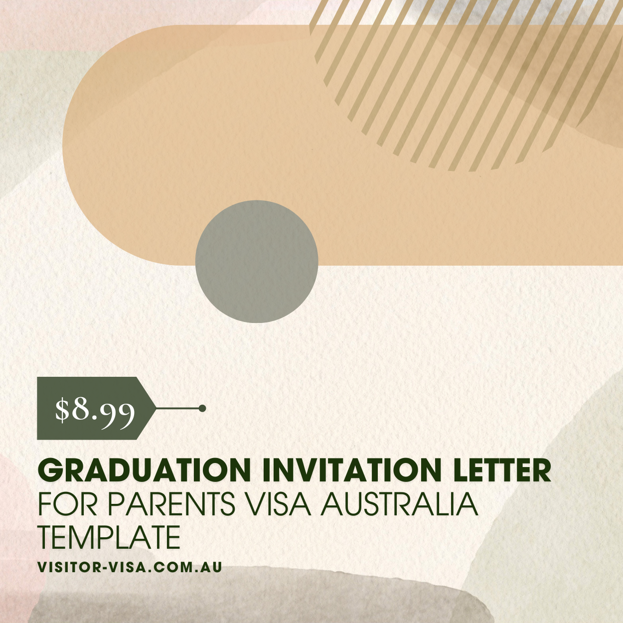 Graduation Invitation Letter for Parents Visa Australia Template